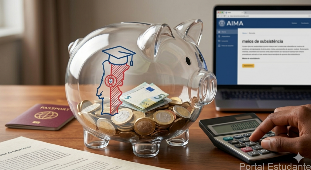 Demonstração financeira e meios de subsistência exigidos no custo do visto de estudante para Portugal em Moçambique