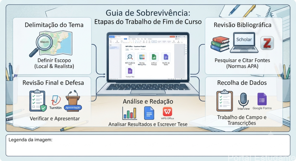 Cronograma passo a passo para a gestão de prazos de uma monografia.