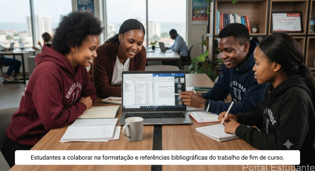 Interface de software de gestão de referências bibliográficas para estudantes.